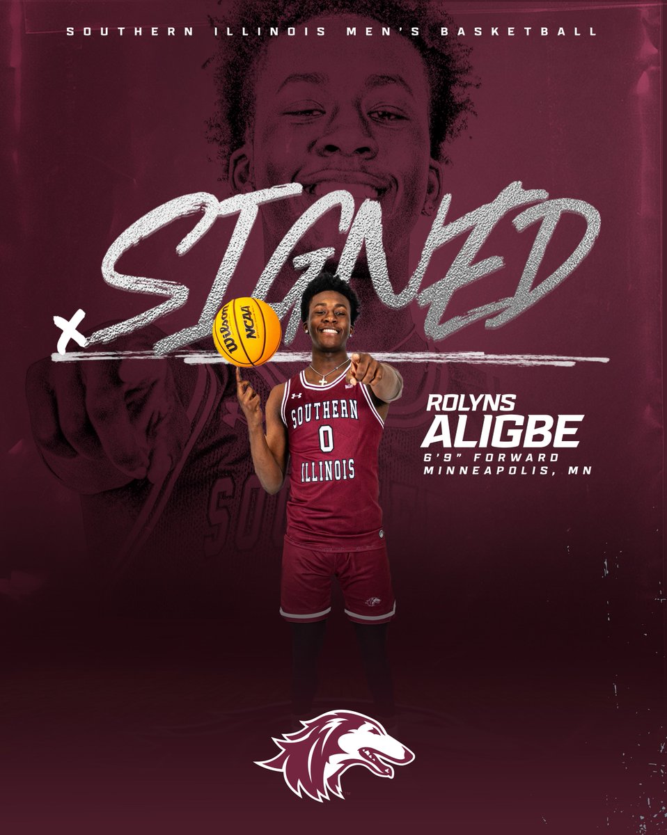 𝑺𝑰𝑮𝑵𝑬𝑫 ✍️ 

Welcome to Southern Illinois,@rolyns7 

saluk.is/3w40qi5

#Salukis | #RunWithUs
