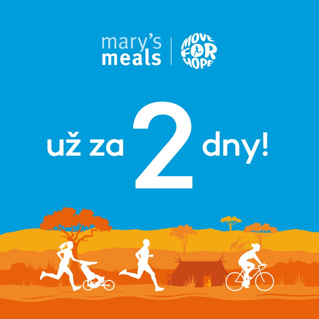 MarysMealsCZ's tweet photo. Pohybová výzva #MoveForHope startuje už za 2 dny! 🏃‍♀️

Jak se zapojit a pomoct školákům v Etiopii?
1. Registruj se na https://t.co/2p8p8qqqfN
2. Zaplať startovné.
3. Během května sportuj - chůzí, během či jízdou na kole.
4. Zapisuj zdolané kilometry. https://t.co/JW3c83nVIJ
