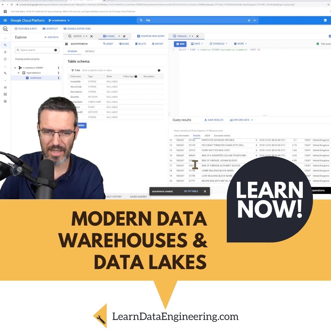 Modern Data Warehouses are so nice to use for all kinds of analytics workloads! In my course „Modern Data Warehouses & Data Lakes“ you can learn how easy it is to use Data Lakes, Warehouses and BI tools 🚀 💪 learndataengineering.com/p/modern-data-… #datascience #dataengineering #datawarehouse