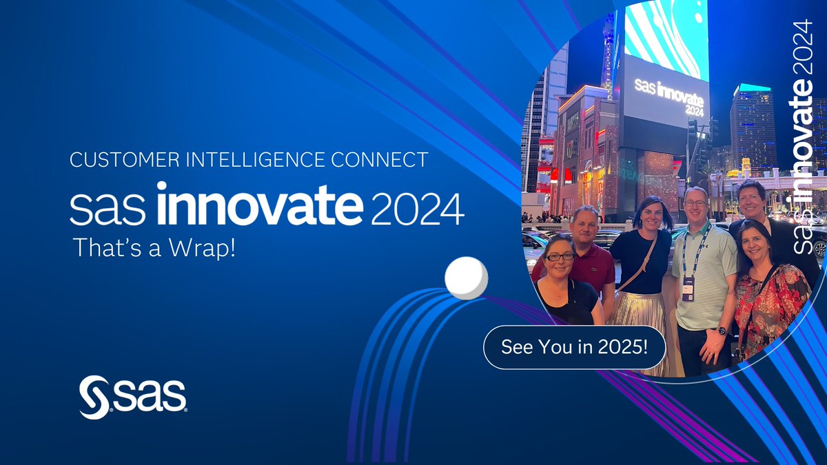 Wrapping up Customer Intelligence at SAS Innovate 2024 🎉, one clear message stands out: customer trust is paramount for future-proofing marketing strategies. SAS is here to support that journey. Learn more at sas.com/marketing #CustomerTrust #DataPrivacy #SASInnovate