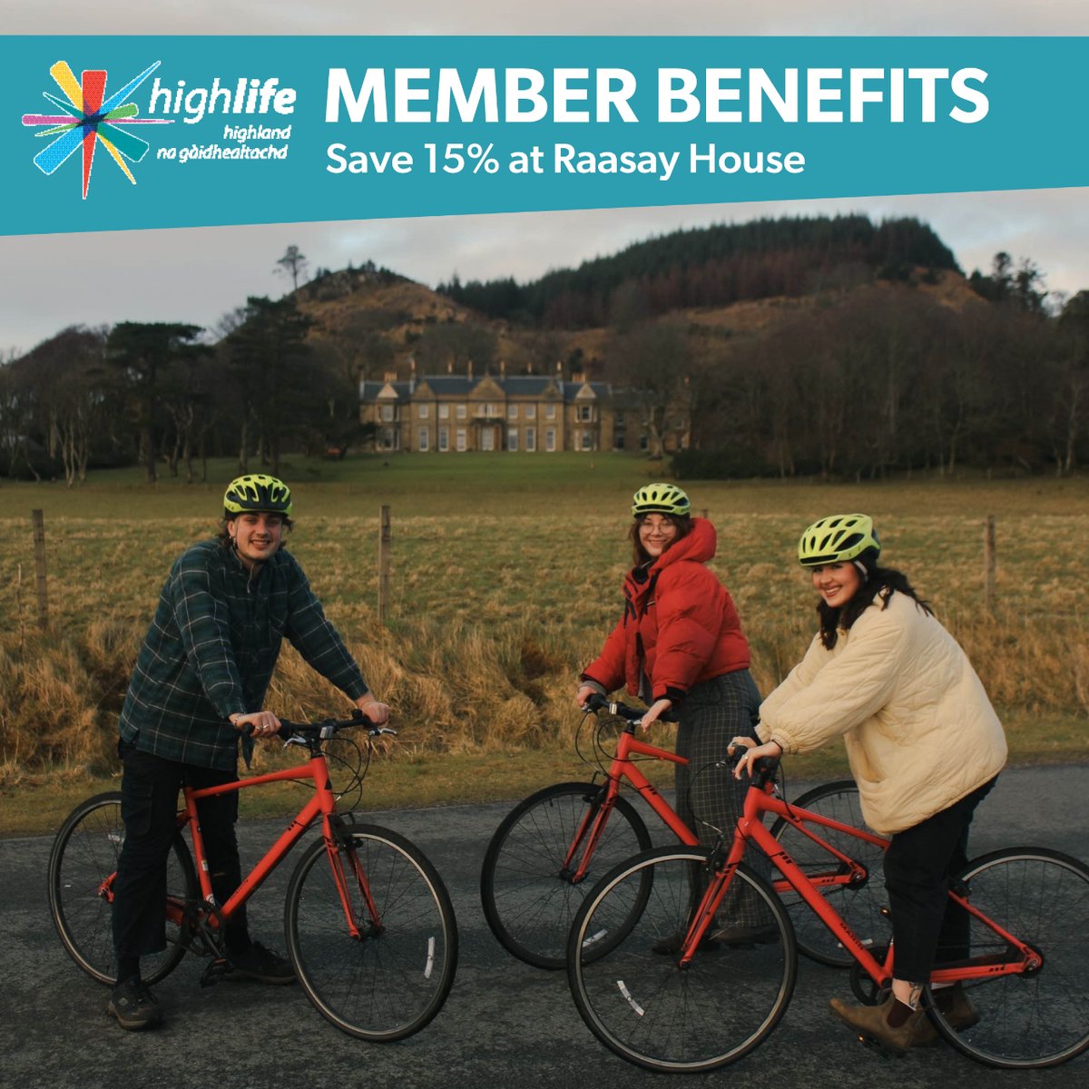 ⭐️ Member Benefits ⭐️ 🚲 Save 15% at Raasay House Discover more benefits with High Life Highland: hlh.scot/4466yTB #MemberBenefits #MakingLifeBetter
