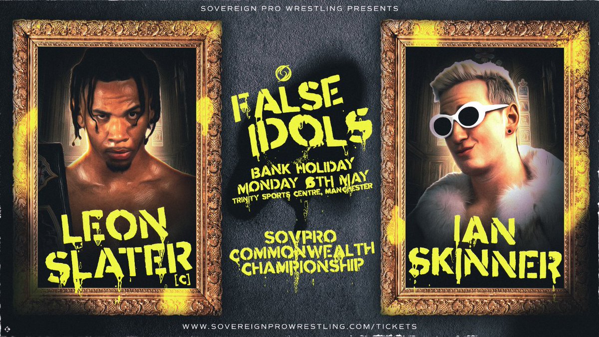 Ian Skinner refuses to give the Commonwealth title back to Leon Slater unless the Youngest In Charge defends it against him! Leon has agreed and the match has been signed ☑️ 🔥SLATER VS SKINNER🔥 📍 Manchester 🗓️ Bank Holiday Monday, 6th May 🎫 sovereignprowrestling.com/tickets