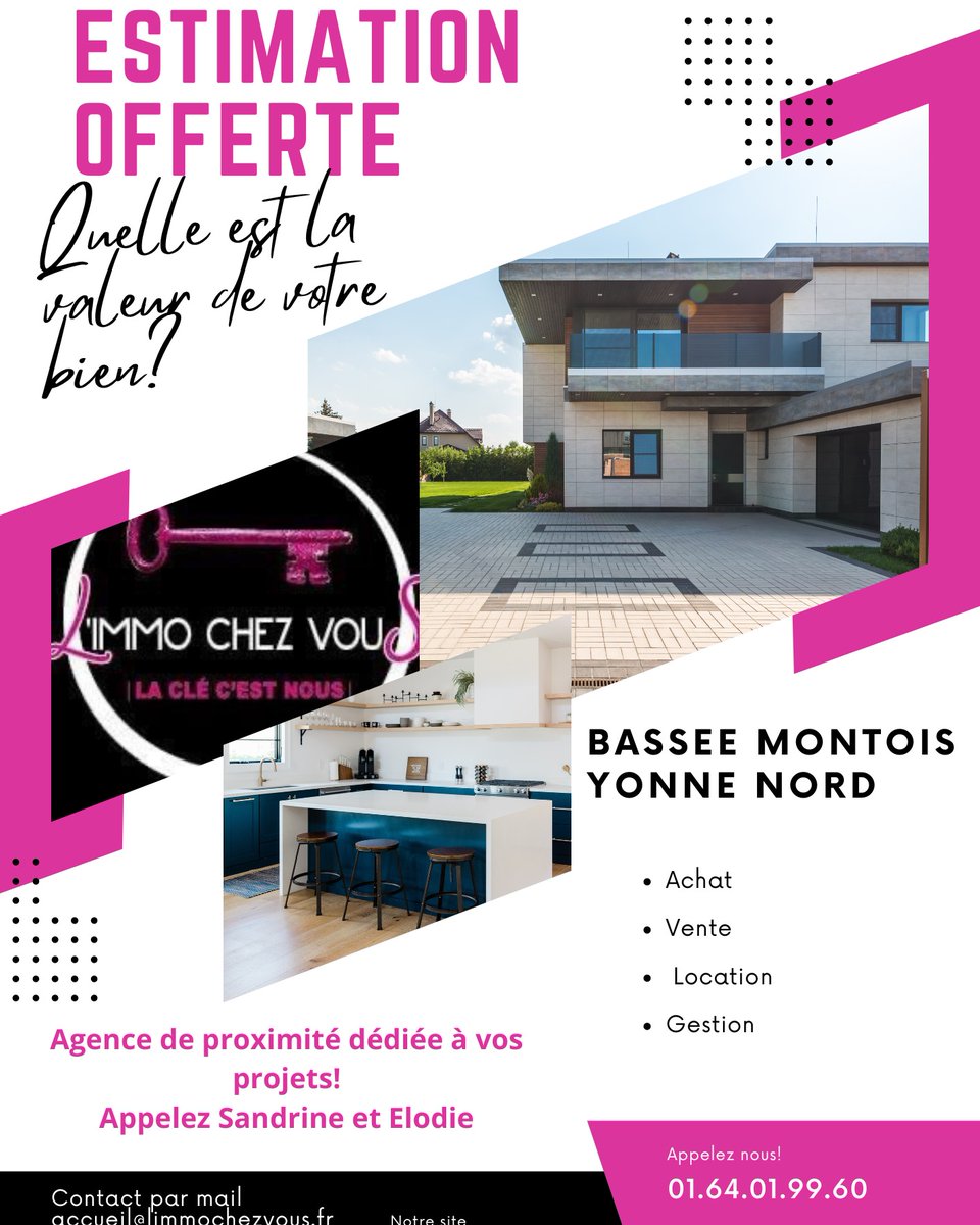 Vous souhaitez connaître la valeur de votre bien? Notre estimation est OFFERTE, que vous vendiez ou non! Aucun engagement! Parlez nous de vos projets. #basséemontois #yonnenord #braysurseine #vimpelles #donnemariedontilly #everly #lesormessurvoulzie #seineetmarne (1/2)