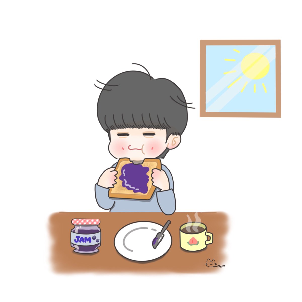 Let's spread jam on bread and eat it🍞
#재현 #jaehyun #NCTfanart