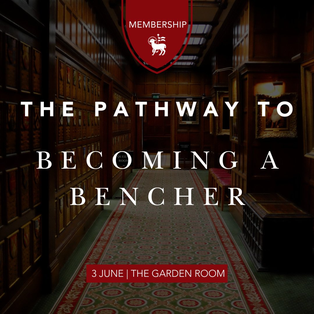 We invite all interested Hall Members to join us for the Pathway to Becoming a Bencher evening for an opportunity to speak with Benchers to discover what being a Bencher is like and potential steps you can take on the journey to become one. Register here: loom.ly/zvZ-vNk