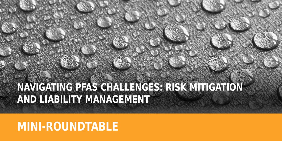 Find out what Steve Horstkamp, Jenny Yu, Corinne Dougherty and Joseph Sappington at @MarshGlobal have to say about navigating PFAS challenges, in the Apr-Jun 2024 issue of Risk & Compliance: tinyurl.com/2a9xmsj9