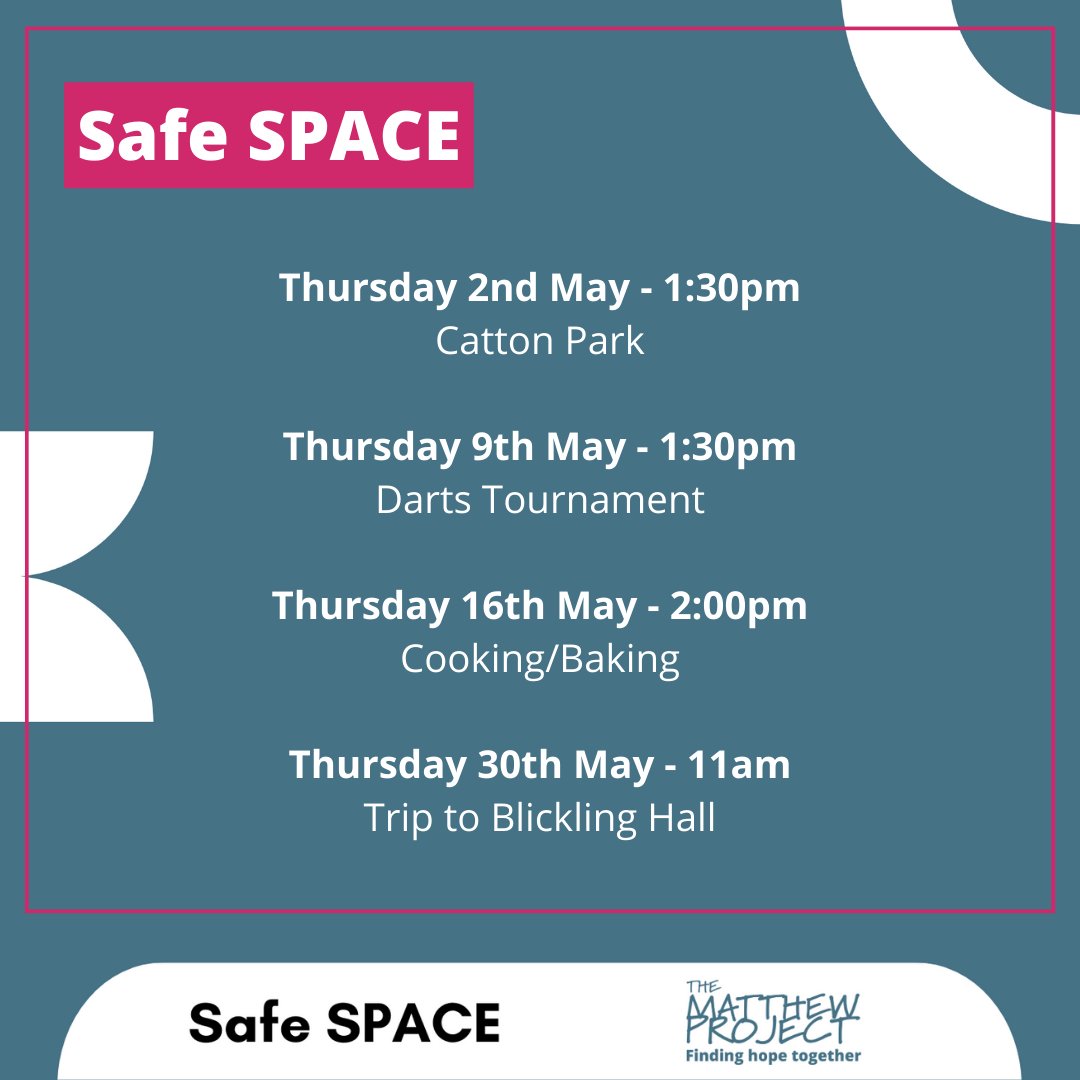 Our Safe SPACE project is for young peopled aged 13-18 who are not in education, training or employment (or at risk of) to access regular positive activities and community engagement! ⭐ If you would like to come along, please contact On Track - contact@ontracknorfolk.org