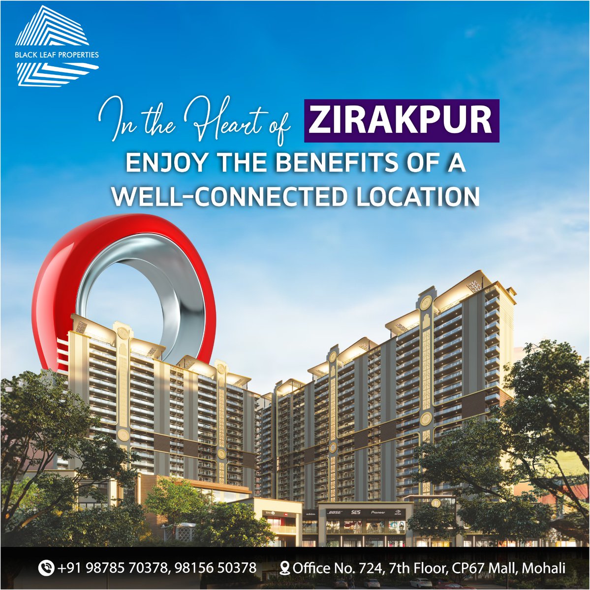 properties_leaf's tweet photo. 🌟 In the heart of Zirakpur, Black Leaf Properties offers the ultimate in connectivity and convenience! 🏙️ Don't miss out on this opportunity to experience luxury living in a thriving location. Book your site visit today and unlock endless possibilities! 🏠 #ZirakpurLiving https://t.co/bqSQjktf9z