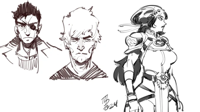 doodles from today
I really need to figure out how to make appealing adult male characters 