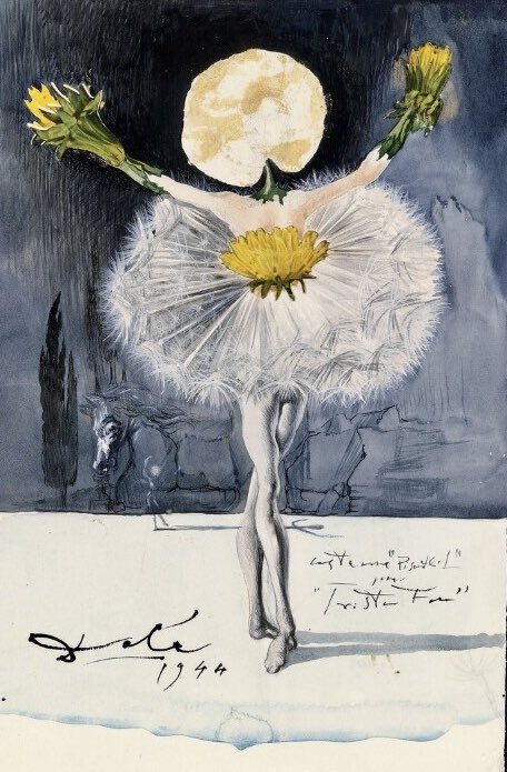 Dance of the Dandelion
by Salvador Dalì  (1944)