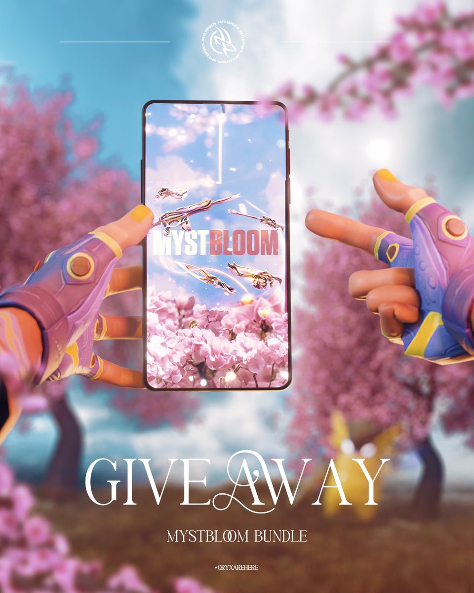 🚨 GIVEAWAY TIME 🚨

🌸 VALORANT MYSTBLOOM BUNDLE  🌸

To enter :
-Follow <a href="/iF13i/">F13 | فهد</a> &amp; <a href="/OryxEsportsgg/">ORYX Esports</a> 
-Like and Retweet
-Tag 2 friends

▫️ Winner will be announced on 10 May!

Goodluck everyone