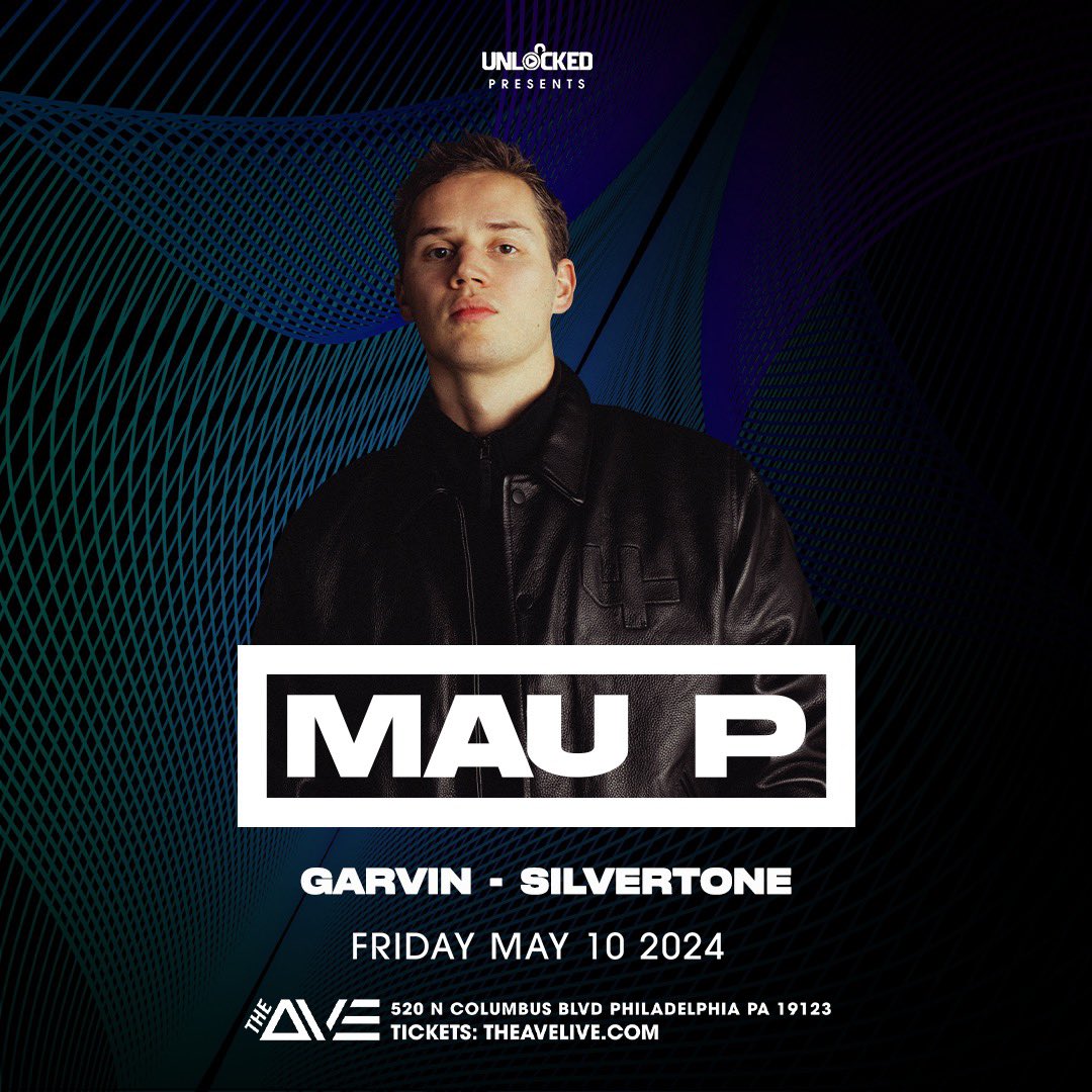 Support Announcement 🚨 Mau P will be coming to #TheAve next weekend on Friday, May 10th with support from Garvin and Silvertone - Tickets are 85% SOLD OUT! Get your tickets and tables now at TheAveLive.com