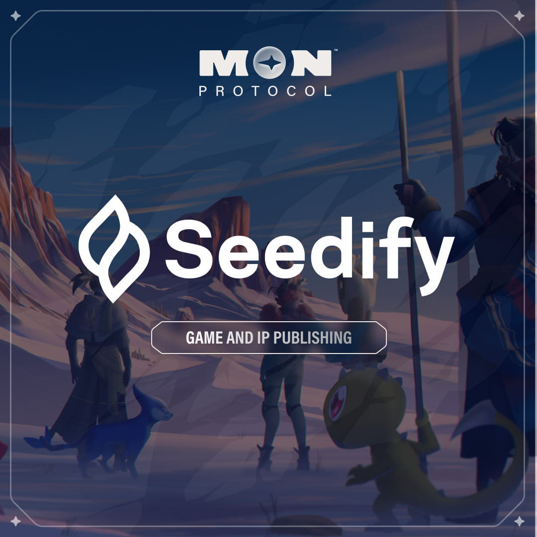 Official Partnership Announcement - Seedify We are delighted to announce that MON Protocol will serve as a gaming and IP publishing partner of Seedify, while Seedify will be the launchpad partner of choice for MON Protocol Published Projects. @MONProtocol 🤝 @SeedifyFund…