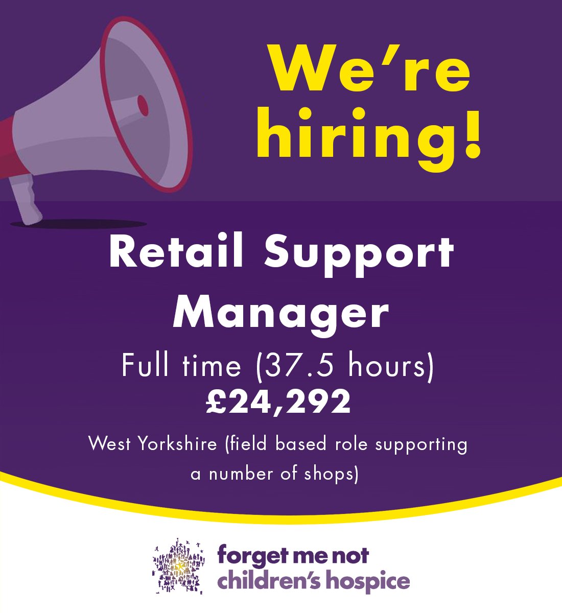 Retail Support Manager | £24,292 | 37.5 hrs/week If you’re looking for a role that’s full of variety and makes good use of your retail skills, then we want to hear from you! ow.ly/G68P50RpahJ