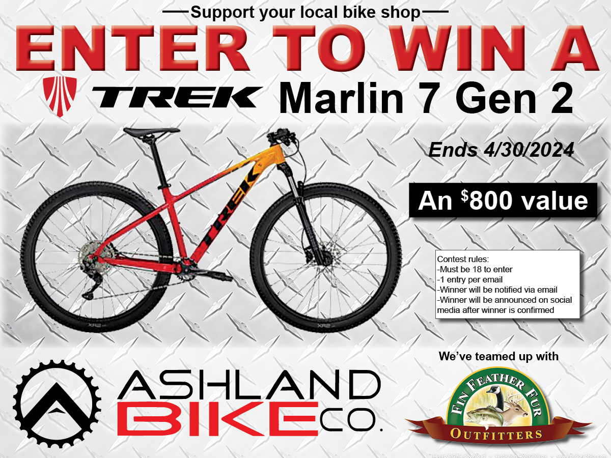 Have you entered yet? You only have 2 Days left to sign up for a chance to win this Trek Marlin 7 Gen 2 Bike! Click link below to enter!

sweepwidget.com/c/78711-8n7gmw…

#giveaway #bike #entertowin #shoplocal #supportlocal #finfeatherfuroutfitters