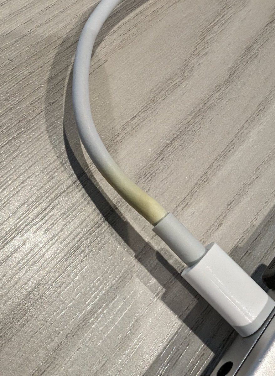 Why do 30% of apple usb-c cords have this weird discoloration?