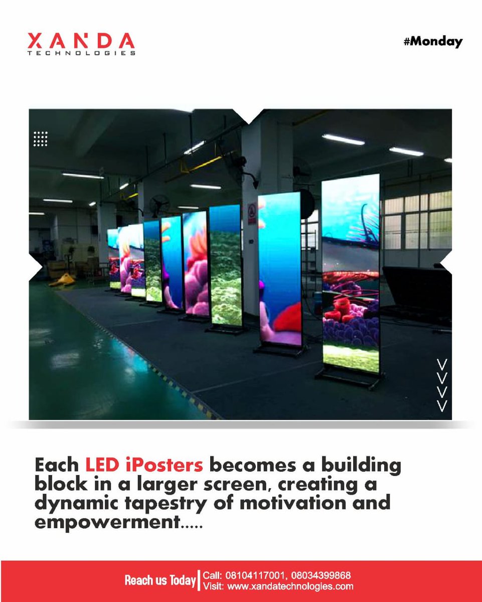 The LED iPoster: Your gateway to unleashing creativity and inspiration. #mondaymotivation #lediposter#digitaltechnology