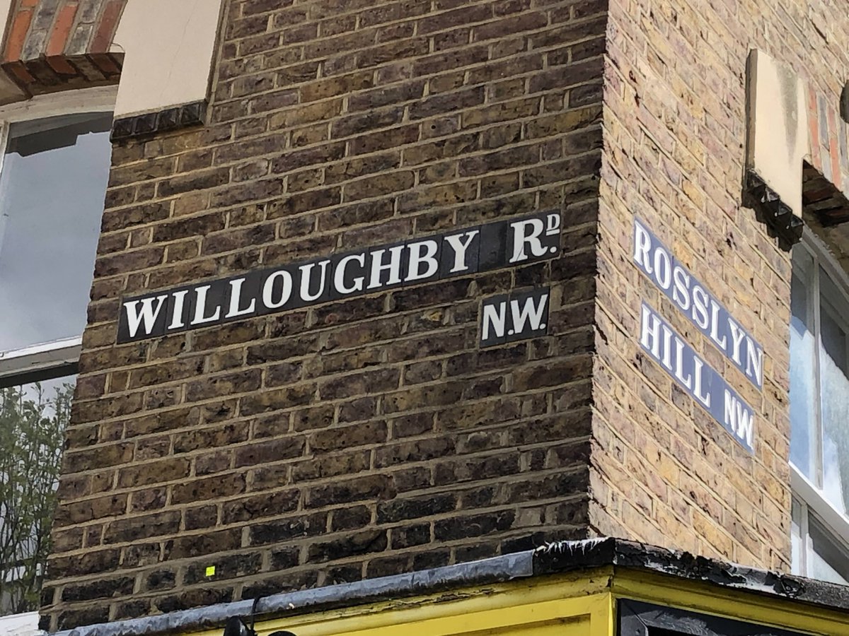 Look at this @ClowderIOW! Some interesting sights in Hampstead: Wibberly has a road named after him, and @JaneFallon has been #OverSharing again!