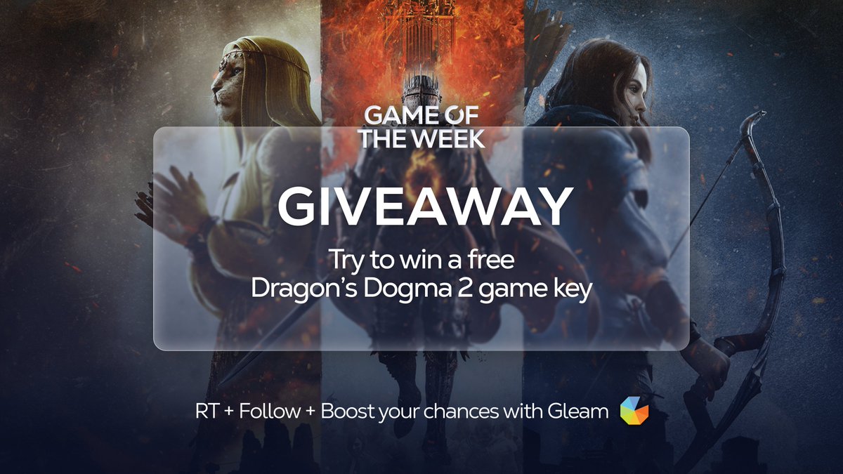 Today you can win keys for our #GameOfTheWeek, Dragon's Dogma 2! To participate: 🔁 RT and ❤️ Like this Tweet ✅Follow @Shadow_Official Increase your chances of winning with Gleam: shdw.me/giveaway-drago…