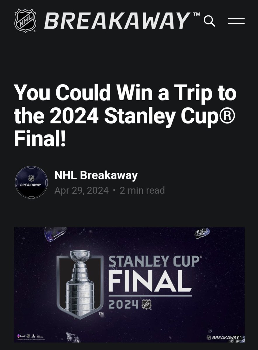 Want more do ya? 

Every pack you purchase from <a href="/NHLBreakaway/">NHL Breakaway</a> drop page gives you an entry at a chance to win a trip to the 2024 NHL Stanley Cup Finals!!!

👇
blog.nhlbreakaway.com/you-could-win-…