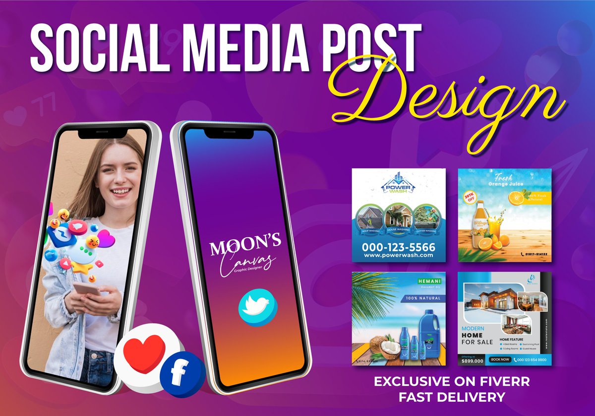 If you need any kind of social media design/flyer design DM us today... we are here to help you 24/7...   

#GraphicDesign #instagramPost #socialmedia #pressurewashing #RealEstate #Flyer #brochure #postcard #banners