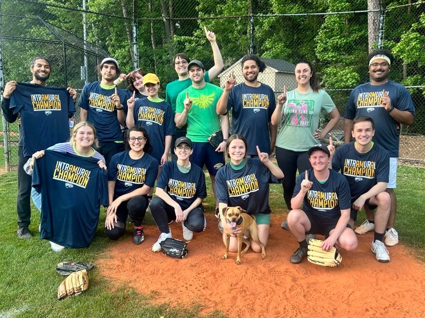 Emory Genetics and Molecular Biology (@emorygmb) on Twitter photo Congratulations to our GMBatters, who won the Emory Softball Intramural Championship this weekend led by team captain Roy Mulpur! The team comprises mostly GMB and IMP students - well done 👏🏽🏆
The GMBatters aspire to one day be sponsored by <a href="/10xGenomics/">10x Genomics</a> 💫 Congratulations to our GMBatters, who won the Emory Softball Intramural Championship this weekend led by team captain Roy Mulpur! The team comprises mostly GMB and IMP students - well done 👏🏽🏆
The GMBatters aspire to one day be sponsored by <a href="/10xGenomics/">10x Genomics</a> 💫
