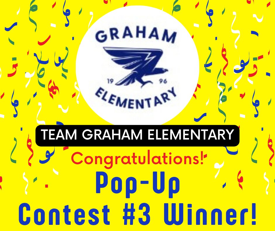 Congratulations to the 41 members of Team Graham for being our Pop-Up Contest #3 Winner! Your dramatic come-from-behind win earns a bonus $300 added to your Big Check at the end of the race season! 💛 #goteamipef @GrahamElem204 @WitkowskiRachel @ipsd204 @IPEA204