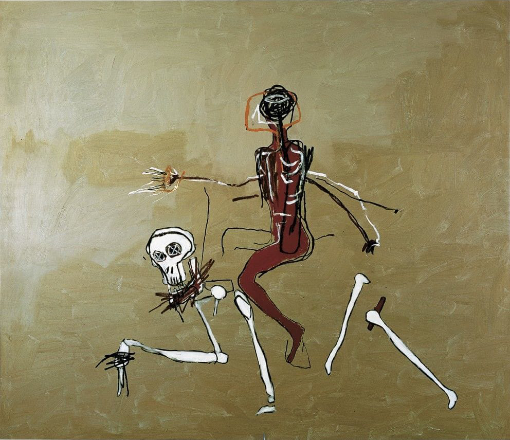 ジャン＝ミシェル・バスキア
（Jean-Michel Basquiat、1960-1988）
『死との相乗り』
（Riding with Death）