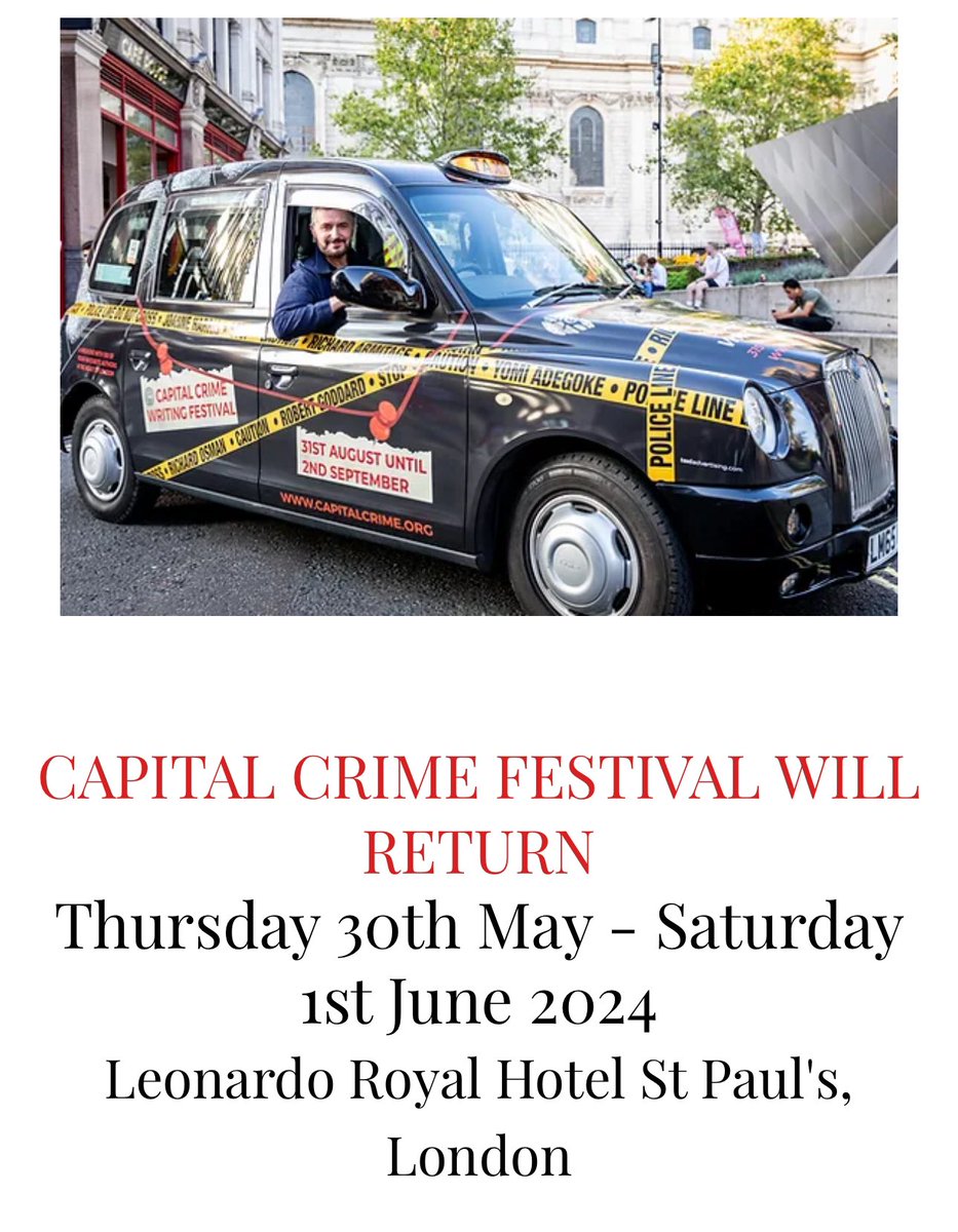 ⭐️ EXCLUSIVE GIVEAWAY! ⭐️ Win a pair of weekend tickets to Capital Crime. It’s an all-star lineup with over 100 authors and specialists appearing on over 30 events across our festival weekend. We’ll also be partying with the Fun Lovin’ Crime Writers! PLUS we’ll be toasting