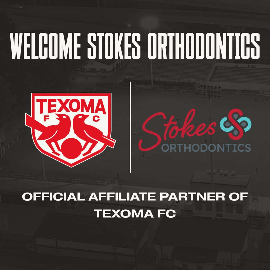 Texoma FC is proud to announce Stokes Orthodontics as the official affiliate partner of Texoma FC!

For full press release, visit texomafc.com/news