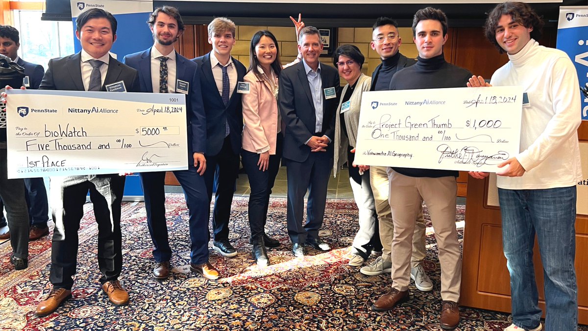 What an inspiration to see the incredible #PennState student talent and passion for making a positive difference on display at the recent #NittanyAIChallenge & an honor to serve as a judge. Congratulations to all the teams! #Artificialintelligence #agtech @agsciences
