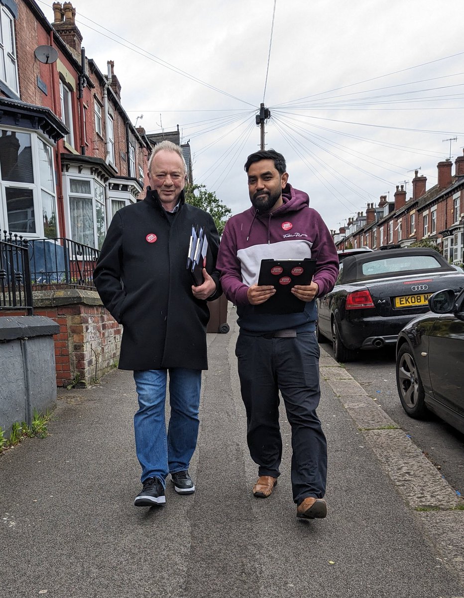 Today was a day spent door knocking in the windy April showers. All around the Empire Road and Sharrow Lane areas, we have been having some really important conversations on the doorstep. Unbelievably the election is this Thursday - just 3 days to go!