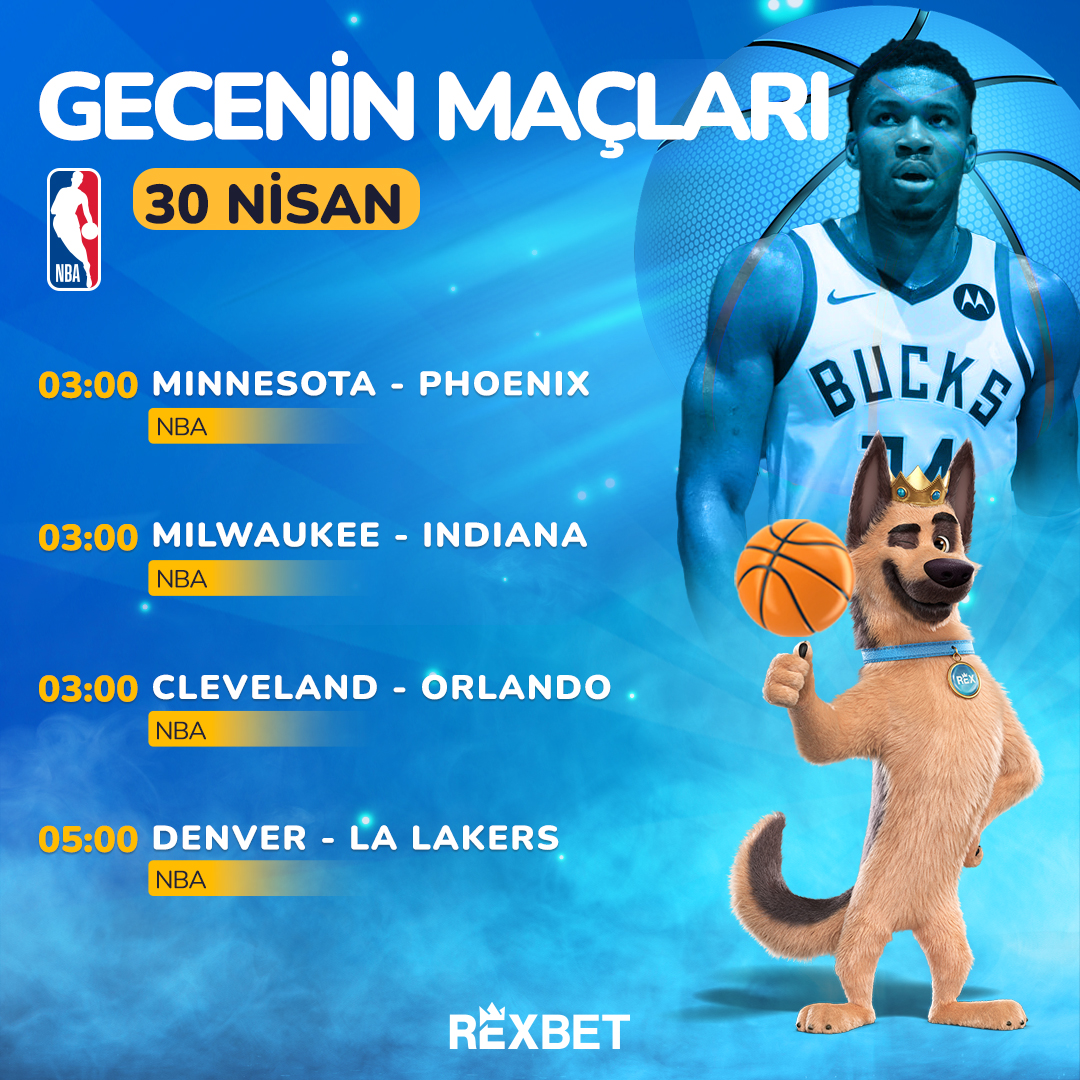 🏀 NBA Play-Off serisinde heyecan tam gaz devam ediyor! Gecenin kritik maçlarında favorini belirle #Rexbet'in yüksek oranları ile bahislerini al! Rexbet Giriş: bit.ly/444ZExH