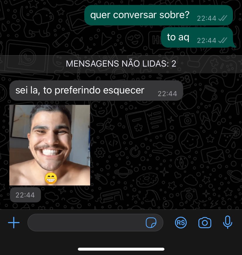 pov: guardo tudo p mim