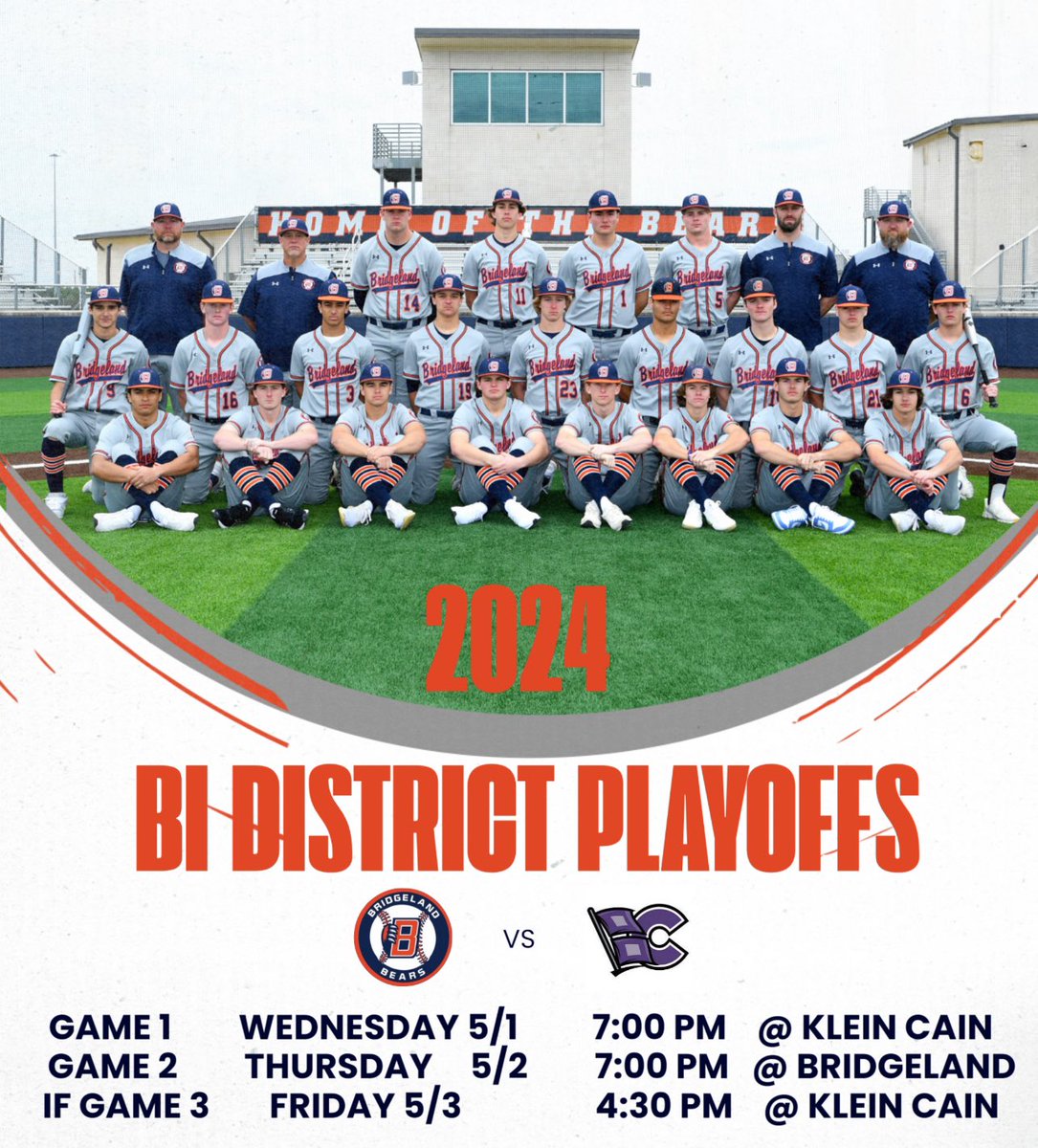 Bridgeland Baseball (@BridgelandBsb) on Twitter photo 2024-04-29 17:10:33