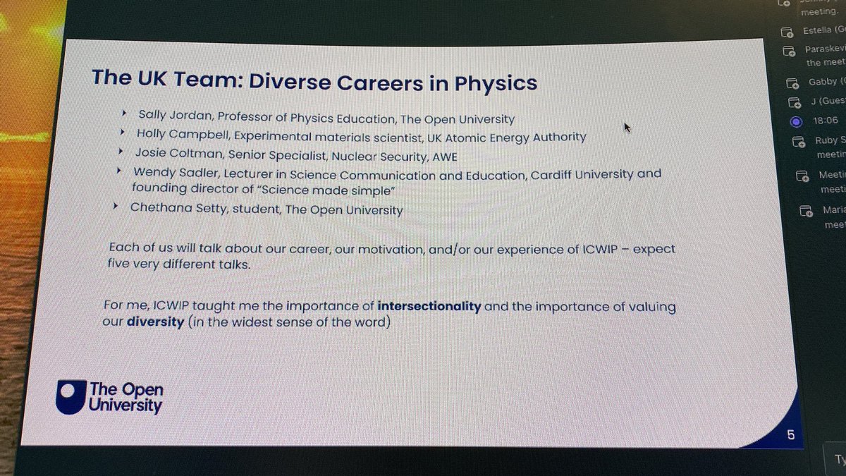 Super proud to be presenting at one of my Alma maters @OpenUniversity event tonight about diversity in physics @diversity_cu @IOPDiversity @cardiffPHYSX