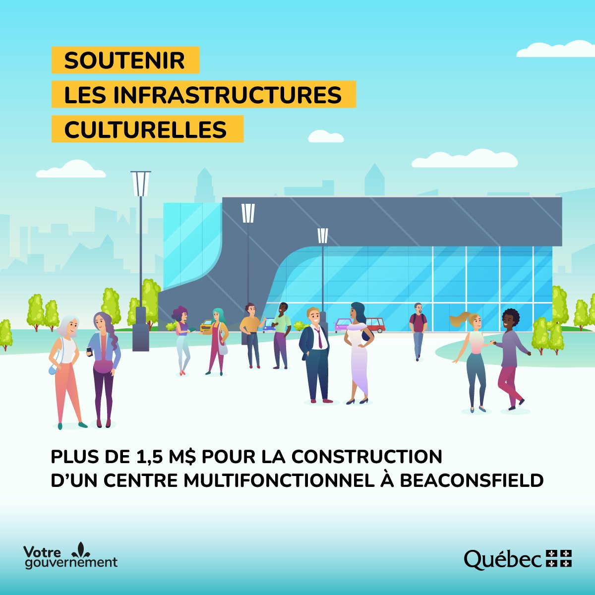 #communiqué Le gouvernement du Canada et le @GouvQc allouent plus de 3,1 M$ pour le centre culturel multifonctionnel de Beaconsfield Détails : bit.ly/3QnrNdS | @salledepresseGC | @Beaconsfield_Qc #CultureQc