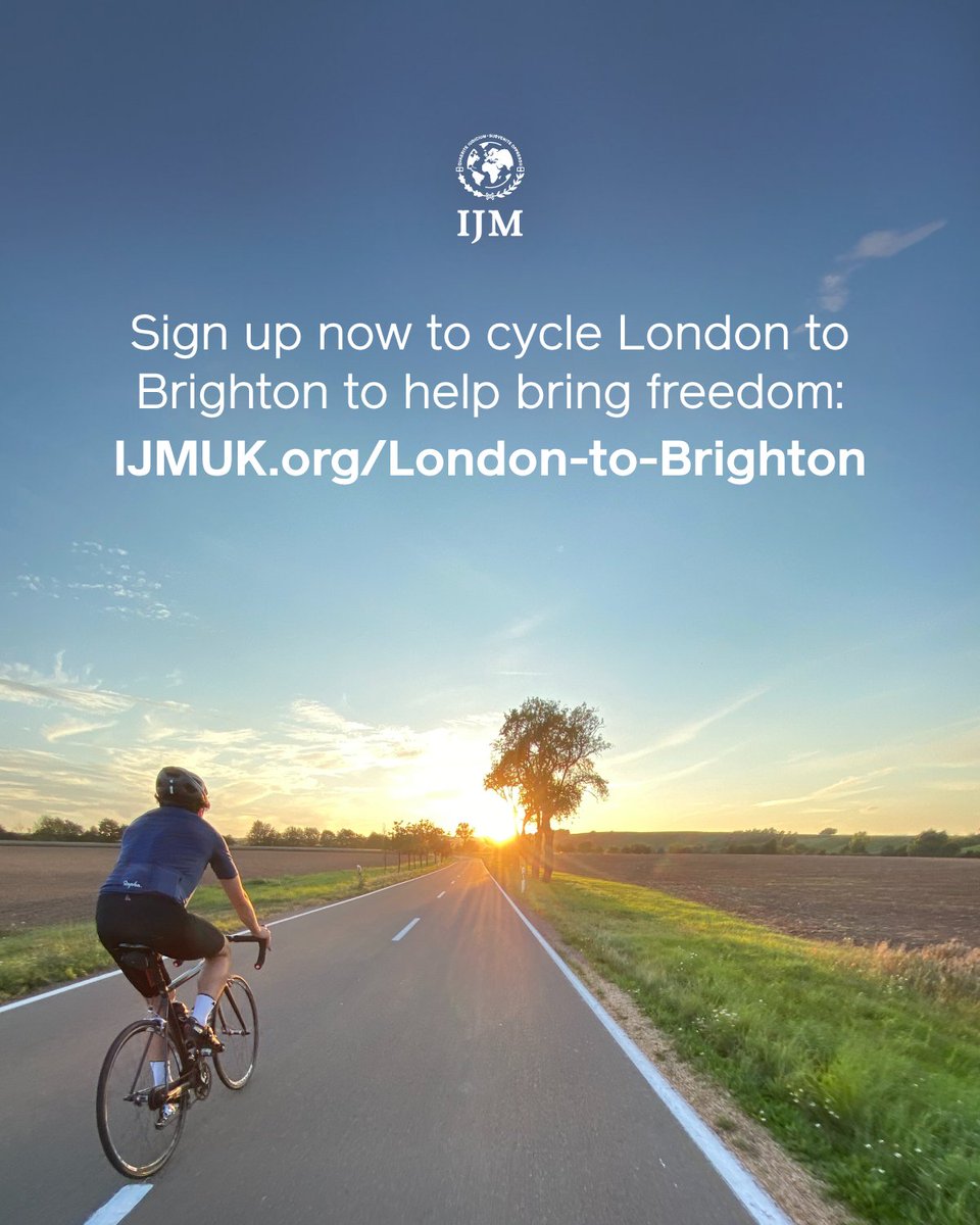 Sign up now for the iconic #LondontoBrighton cycle ride this 15th September! We're looking for cyclists to help fundraise for #freedom and help stop #slavery. You've got plenty of time to train for the 54-mile ride! Sign up now: IJMUK.org/L2B #Cycling #UKCycling