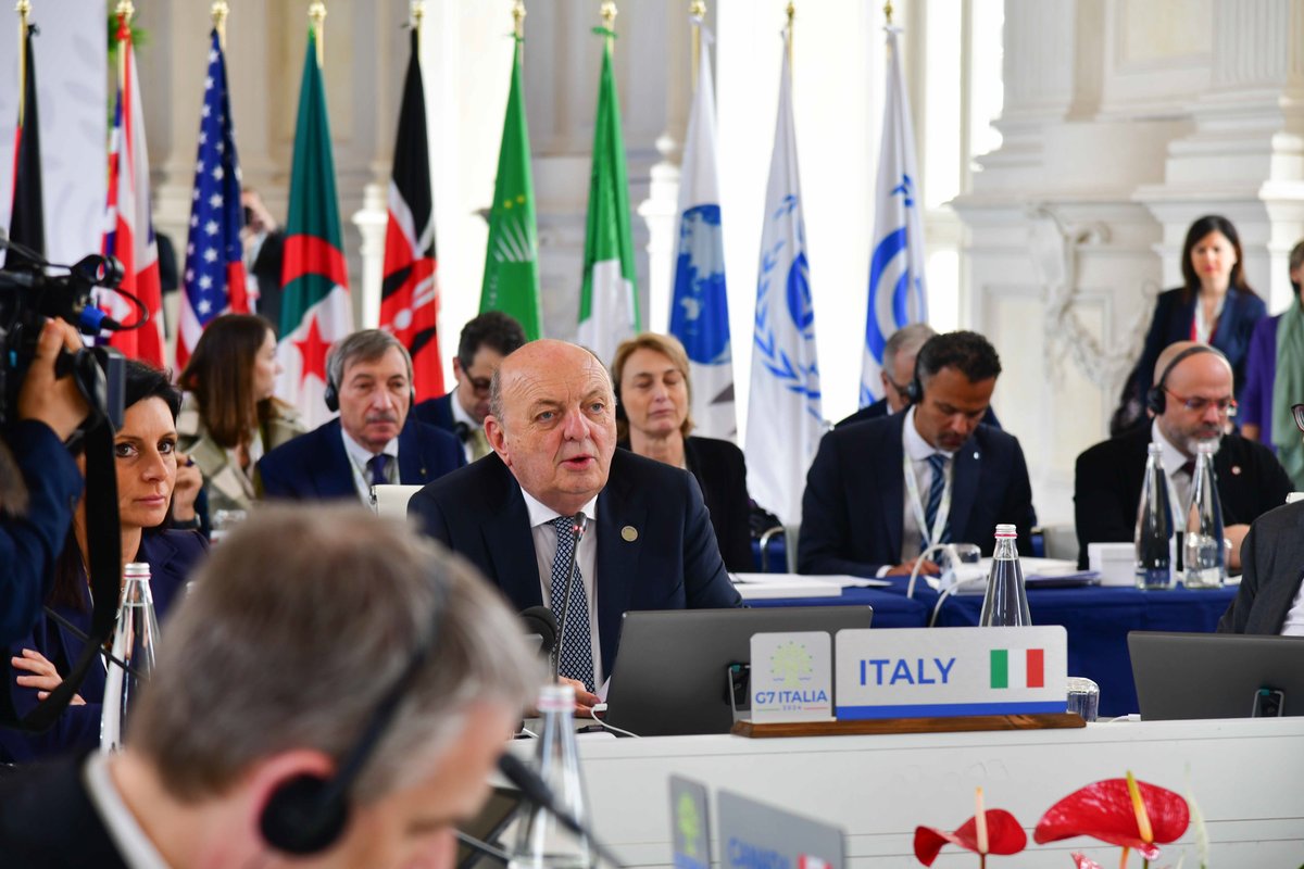 Pictures and videos of today’s sessions of the #G7 Ministers’ meeting on Climate, Energy and Environment are available on the #G7Italy website 👇 g7italy.it/en/foto-video/…