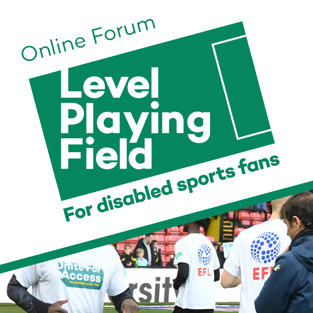 👥 The @EFL's Director of Diversity and Inclusion will join disabled fans on Level Playing Field’s upcoming online forum call. 🗓️ Wednesday 22 May 🕡 6-7.30pm Read➡️levelplayingfield.org.uk/news-item/end-…
