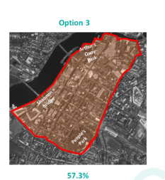 Is there any street in Limerick city centre WITHOUT on-street parking? Obviously aside from Bedford Row/Cruise's St/Lt Catherine St? Not counting tiny lanes, or streets with multi-storey car parks I can only think of 1 in the whole city centre. With this as the city centre: