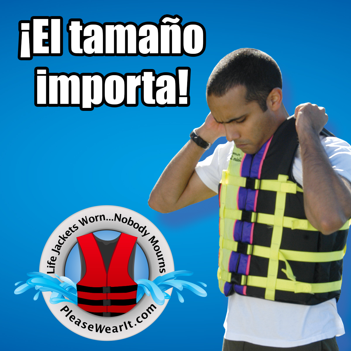 Does your life jacket fit you properly? Make sure it’s buckled/zipped up, fits snug, and when you lift up on the shoulders it does not go over your chin. #LifeJacketsWornNobodyMourns