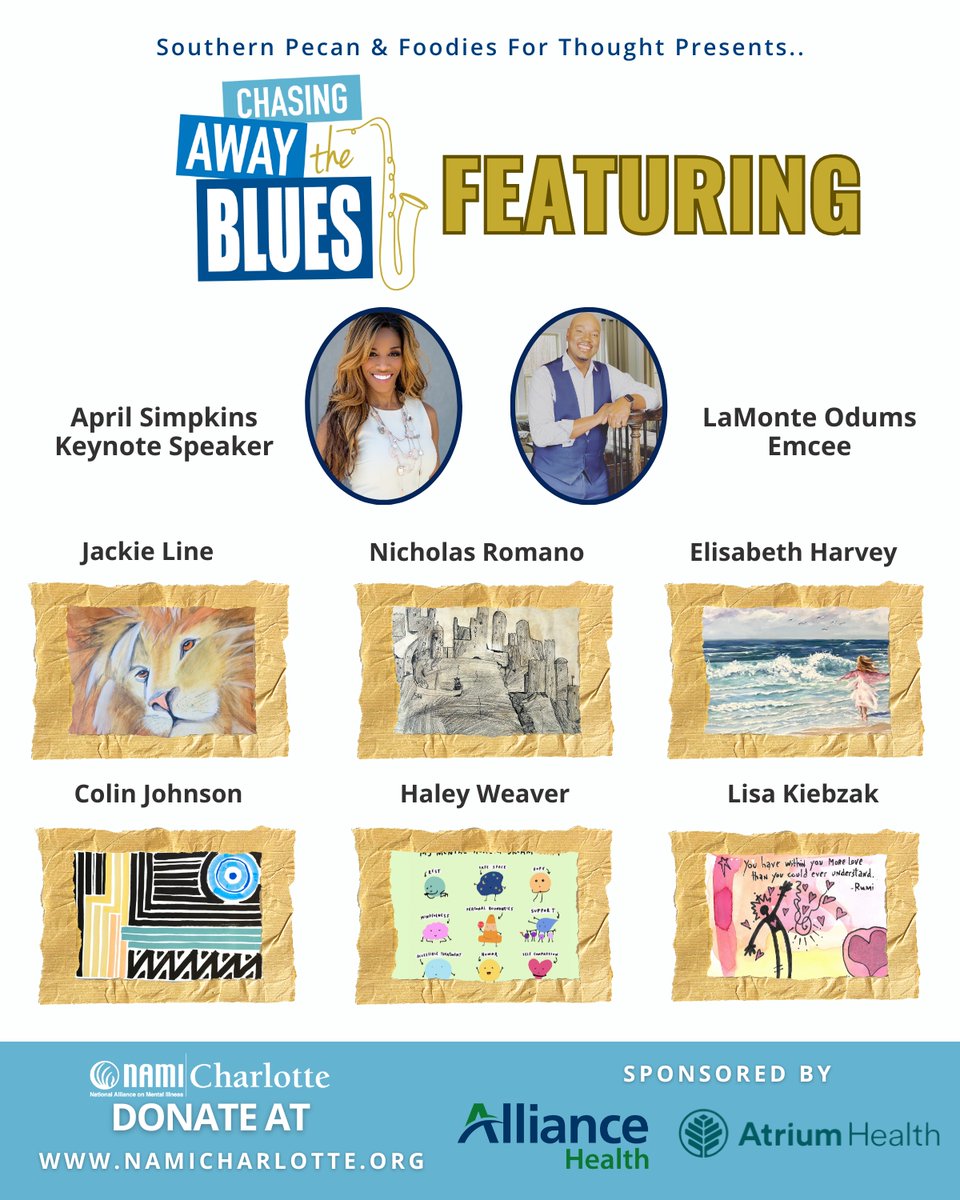 We are thrilled to come together with these incredible talents and more than 100 community members to 'Chase Away The Blues' for an evening filled with hope, unity, and the uplifting sense of community!
#MentalHealthForALL
