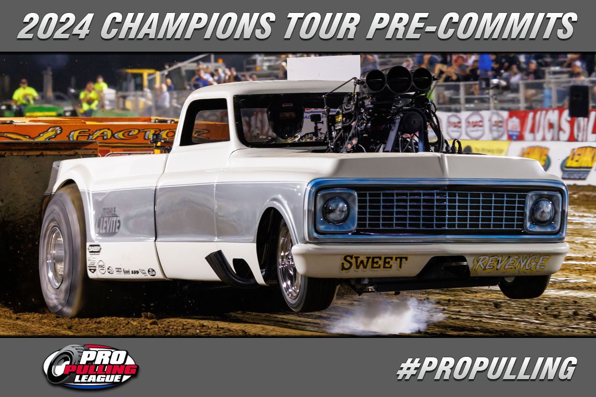 2024 Champions Tour Pre-Commits Part One -  propulling.com/press/article/…
#lucasoil #ProPulling
