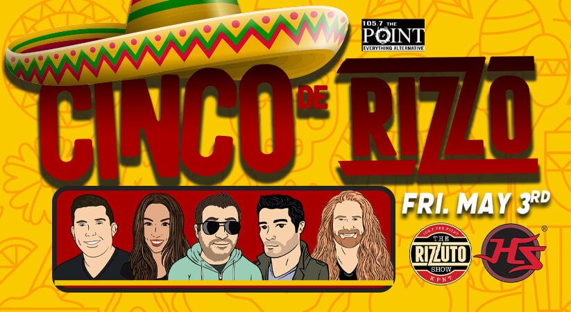 It’s going to be a Weirdo Fiesta! Join The @RizzShow for a “Cinco De Rizzo” Party – this Friday from 5p-7p at @Hotshots_Bar in Edwardsville, IL! Hang with the full Rizz Show crew and enter to win a pair of Pointfest tickets every 10 minutes! More info at 1057thepoint.com