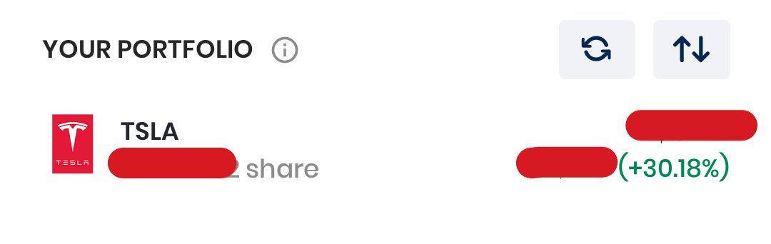 Just a few days back I bought a partial Tesla share in a dip.
Not expected this much, 30% up in a few days.

15% up today.
Total 30% up in a few days.

I use vested app to invest in US stocks. You an try it: vested.page.link/fwwVhByEdxxFZB…

#Tesla #Buyondip #StockMarket