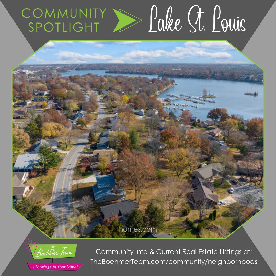 Lake St. Louis offers some of the finest 👌 residential & commercial amenities available and serves as a weekend retreat for many St. Louisans—as well as a home to families looking for something “off the beaten path.” 😎 Details: theboehmerteam.com/community/neig…
#StCharlesCounty #STLhomes