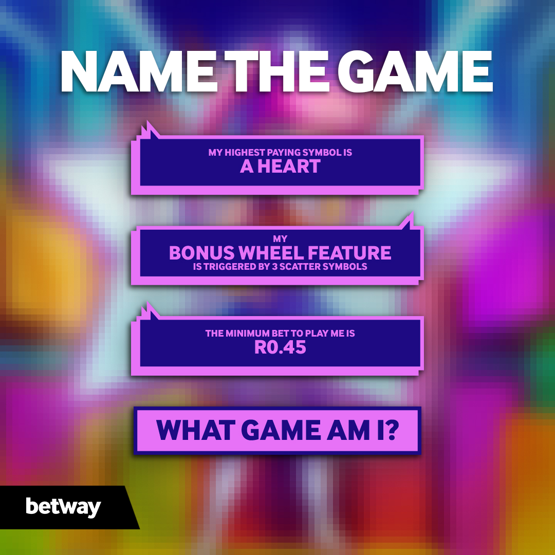 Hey #BetwaySquad! 

Based on the clues, can you guess the name of this spin game?