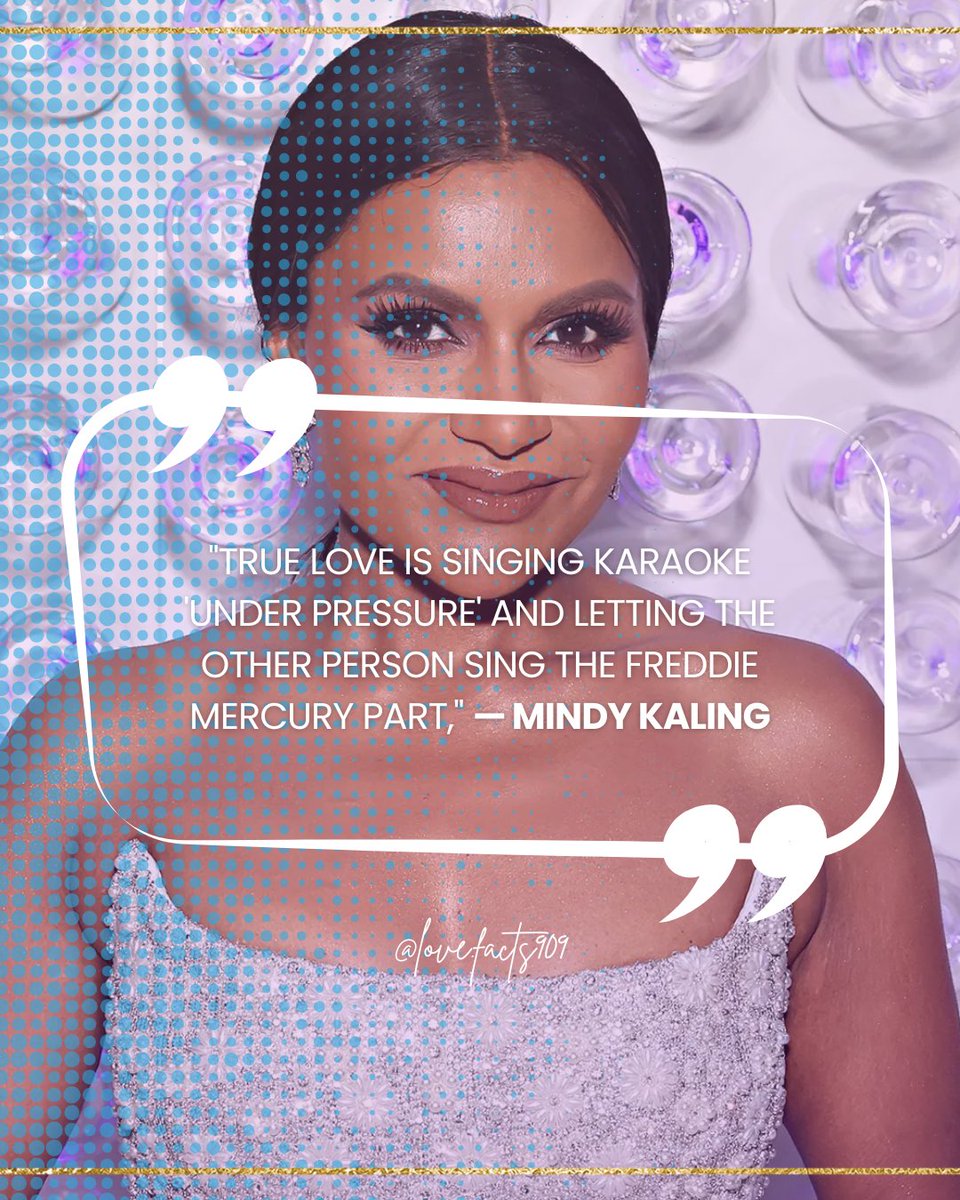 💙Love quote from Mindy Kaling🤍
.
@lovefacts909 ❤️
.
#mindy #mindykaling #kaling #love #quote #lovequote #FreddieMercury #SING #karaoke #truelove #truelovequotes