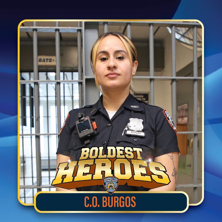 The week begins with sending a heartfelt thank you for your service to #DOC Officer Burgos for saving a person in custody’s life earlier this month. Read more about this hero today at bit.ly/4aWRASe. #JoinTheBoldest